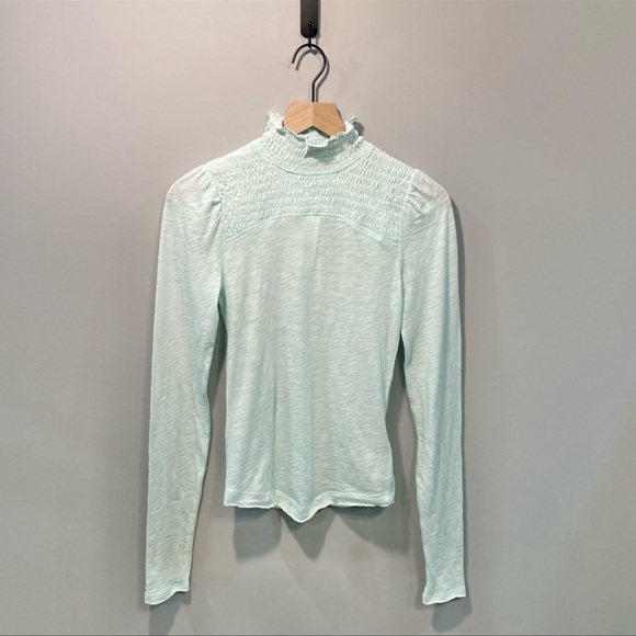We the Free People Iced Aqua mock neck long sleeve - Picture 2 of 4